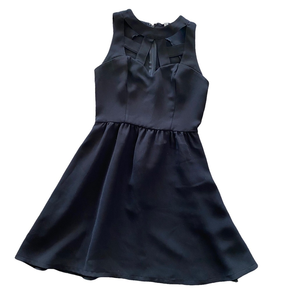 Guess‎ Women's Black Cut-Out Party Dress 0